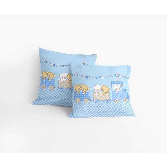 Powłoka do poduszka bajka pociąg