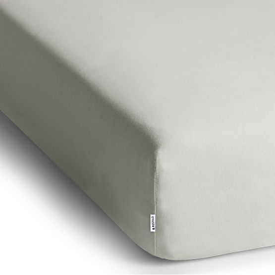 Prześcieradło AMBER kolor biały styl klasyczny materiał jersey 80-90x200 DecoKing