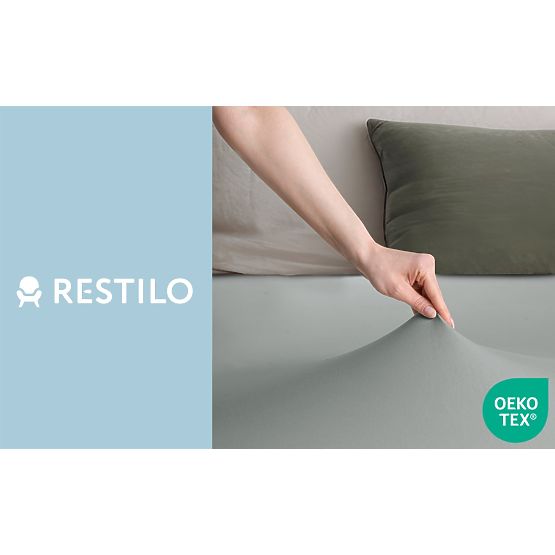 Prześcieradło AMBER kolor szary styl klasyczny materiał jersey 80-90x200 DecoKing