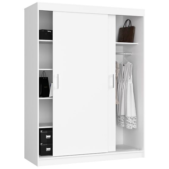 PRZESUWNA SZAFA 150 cm CLP MONO BIAŁA