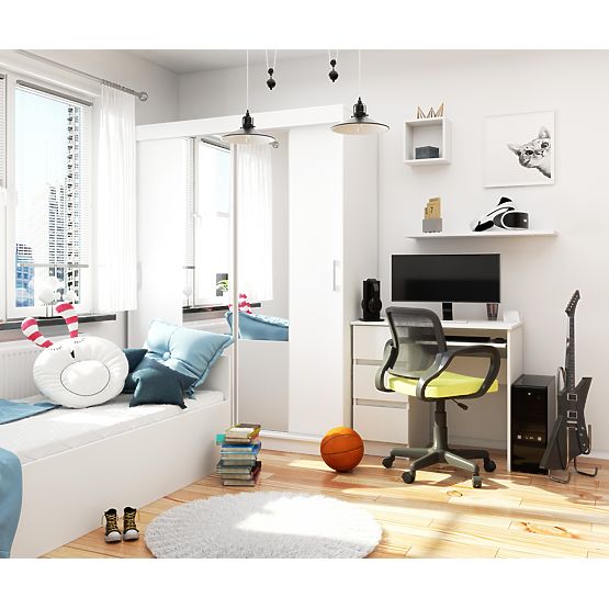 PRZESUWNA SZAFA 150cm CLP BIAŁA