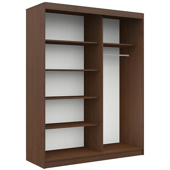 PRZESUWNA SZAFA 150cm CLP WENGE / BIAŁA