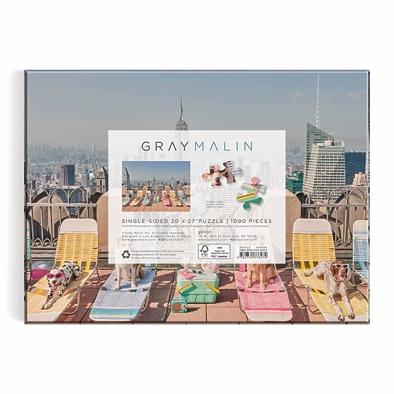 Puzzle Galison Psy w Nowym Jorku Gray Malin 1000 elementów