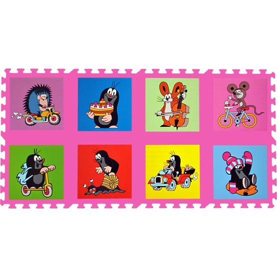 Puzzle piankowe Krecik - różowe