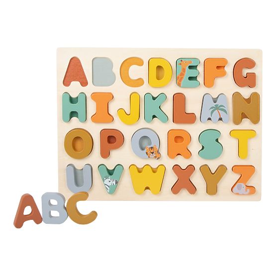 Puzzle z małą stopą Alfabet Safari