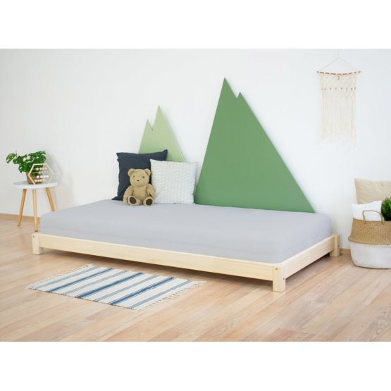 Drewniane łóżko dziecięce TEENY - naturalne