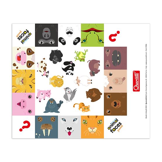 Quercetti Puzzle Zwierzęce Twarze