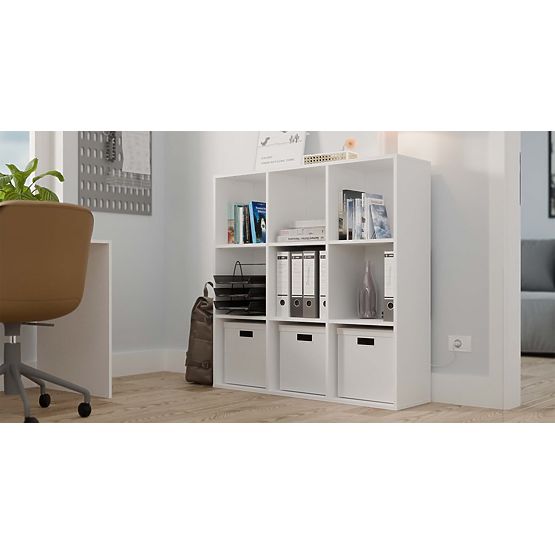 Regał Malax 3X3 H BIAŁY