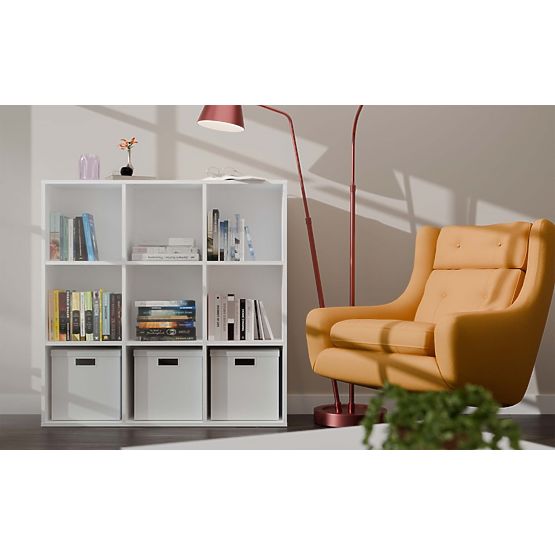 Regał Malax 3X3 H BIAŁY