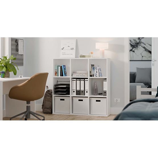 Regał Malax 3X3 H BIAŁY