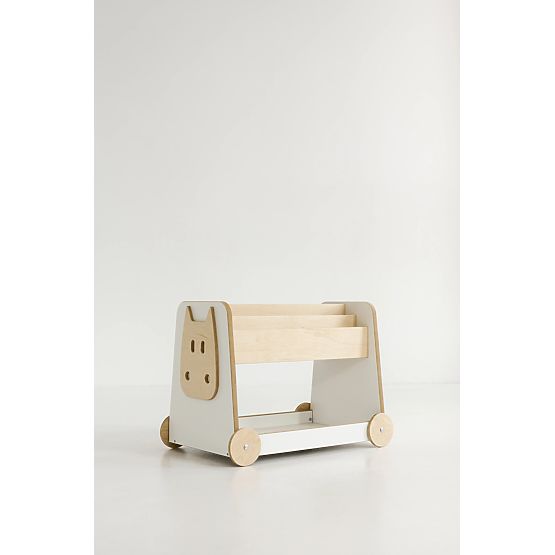 Regał na zabawki z kółkami