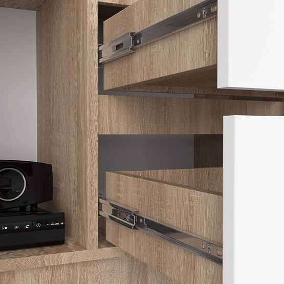 REGAŁ R11 R80 1D 2SZ CLP PK SONOMA / BIAŁY