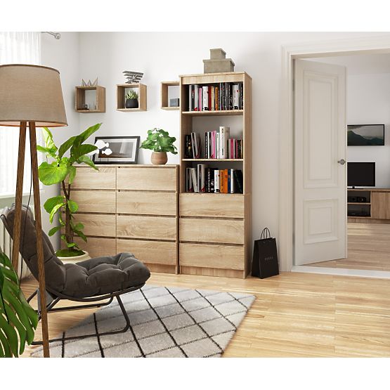 REGAŁ R60 3SZ 2P CLP PK DĄB SONOMA