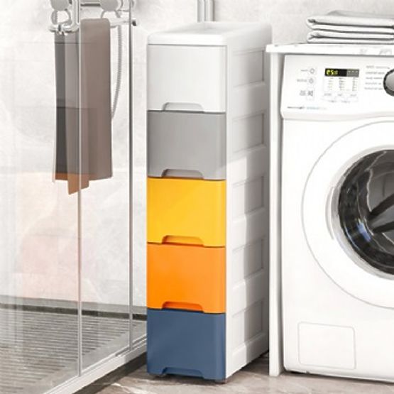 Regał z 5 wysuwanymi szufladami na kółkach ModernHome