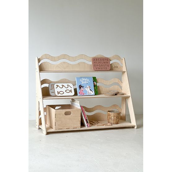 Regał WAVE L - naturalny