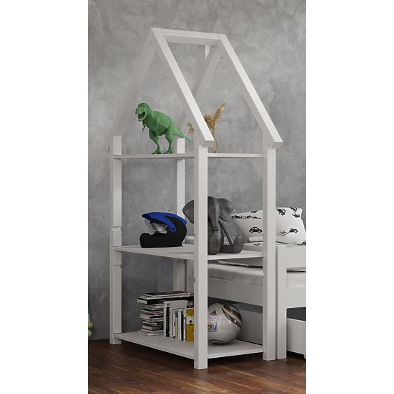 Regał z półkami Domek FRANK - biały