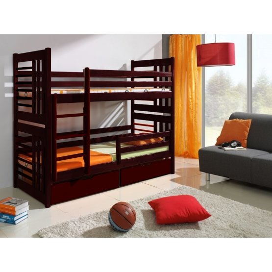 Łóżko łóżko Roland 180x80 cm - mahoń