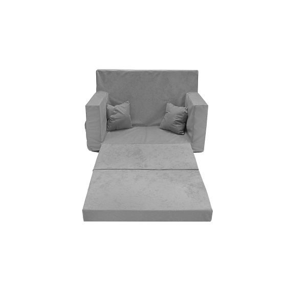 Rozkładana sofa dziecięca Classic - Szara