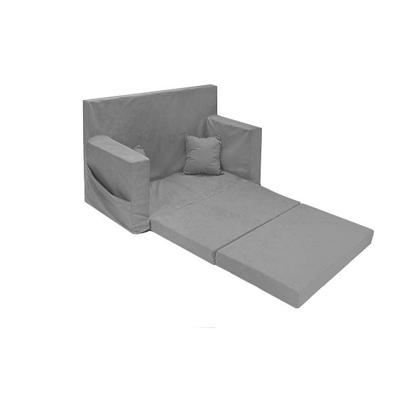 Rozkładana sofa dziecięca Classic - Szara