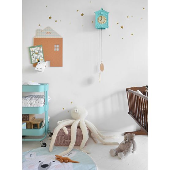 Samoprzylepna tablica korkowa DEKORNIK - Niebieski domek 