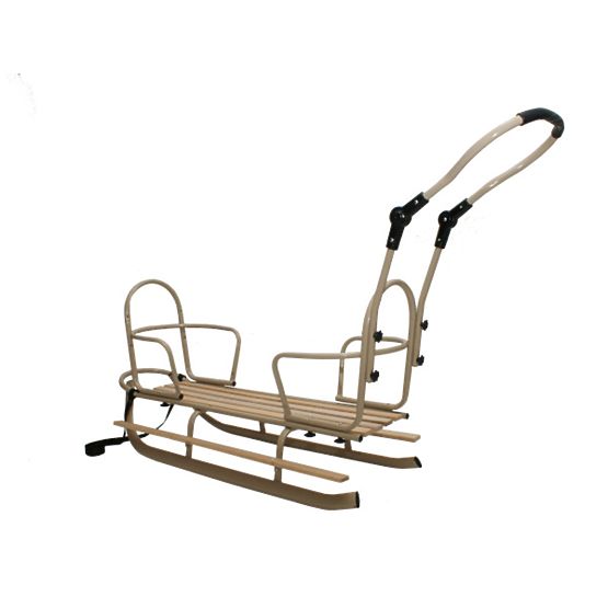 Sanki dla bliźniaków Duo - kolor siedziska czerwony