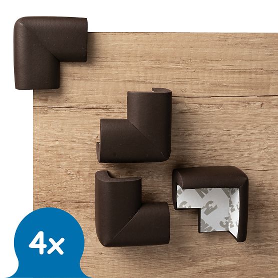 SIPO Piankowa ochrona narożników mebli, czarna - 4 szt