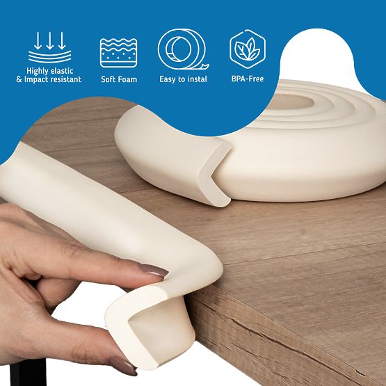 SIPO Taśma ochronna na krawędzie mebli beżowa - 1 szt