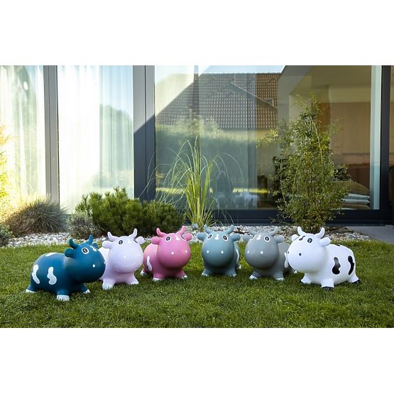 Skacząca krowa KIDZZFARM - Różowa