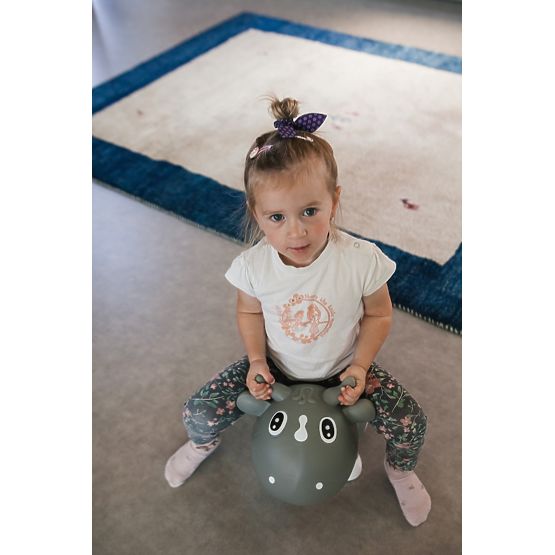 Skacząca krowa KIDZZFARM - Szara