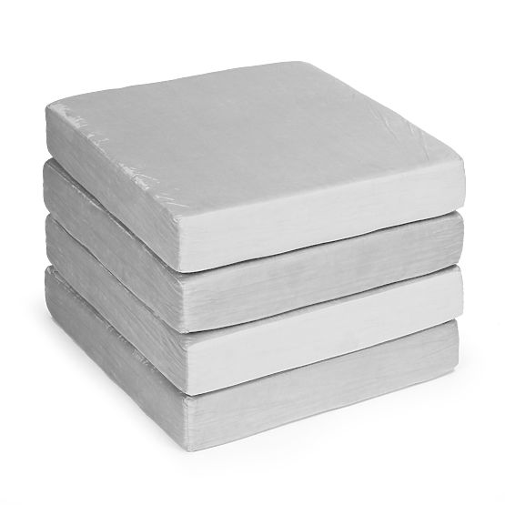 Składana modułowa sofa dla dzieci duża 2-osobowa DIY 10 miękkich poduszek - szara ECOTOYS