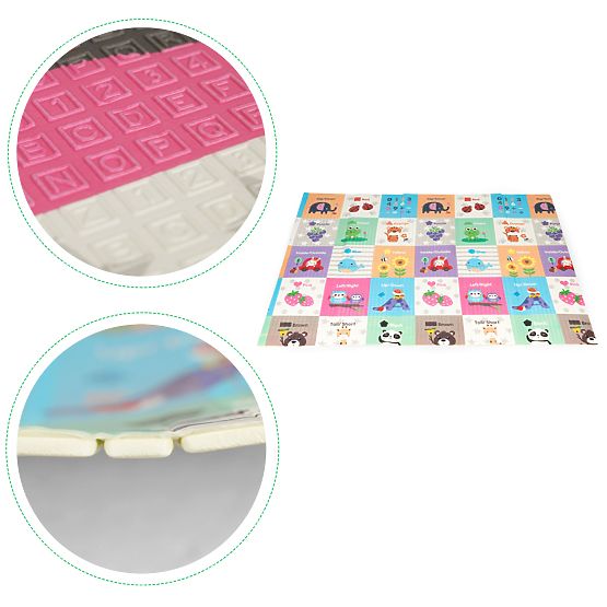 Składana dwustronna piankowa mata edukacyjna duża torba ECOTOYS