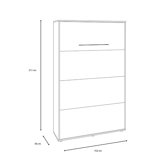 Składane łóżko KOBI VERTO 140x200 Kaszmir 1 szt.