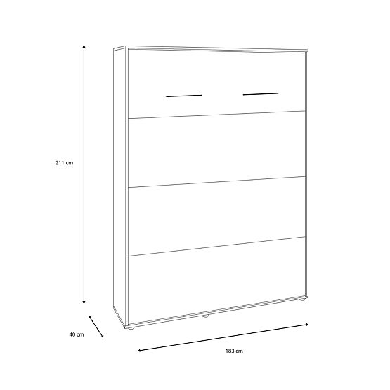 Składane łóżko KOBI VERTO 160x200 Kaszmir 1 szt.