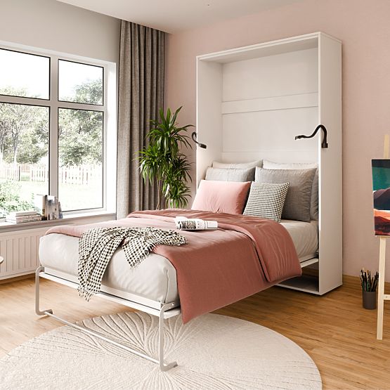 Składane łóżko KOBI VERTO 90x200 Białe 1 szt.