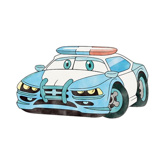 Skrzynia na zabawki Daria biała z nadrukiem Policja