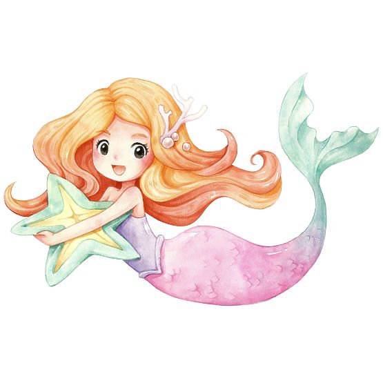 Skrzynia na zabawki Daria biała z nadrukiem Syrenka