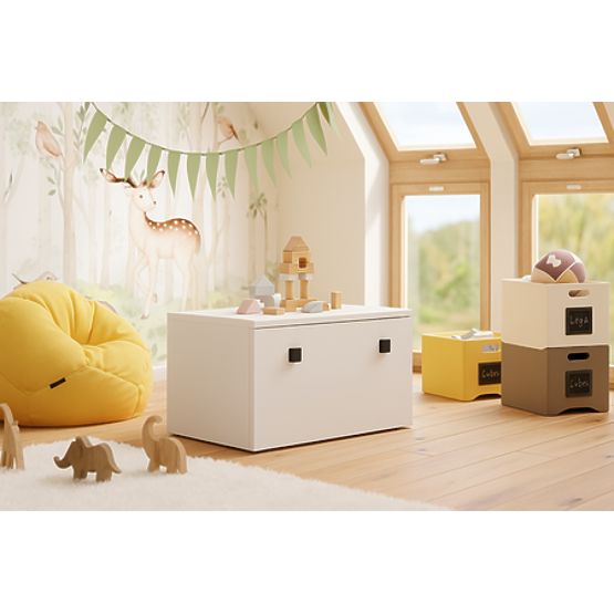 Skrzynia na zabawki Inga - czarny uchwyt