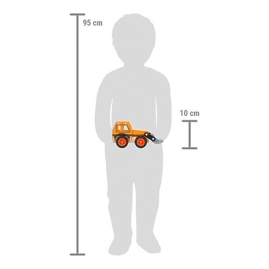 small foot Drewniana koparka