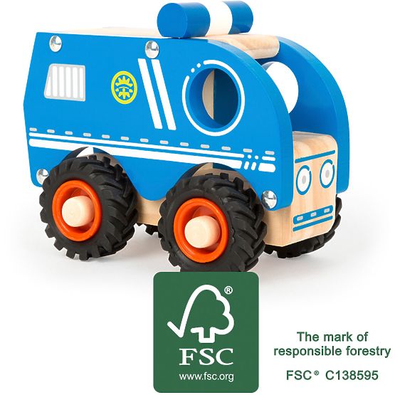 small foot Drewniany policyjny samochód