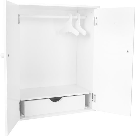 small foot Szafa na ubrania dla lalek biała