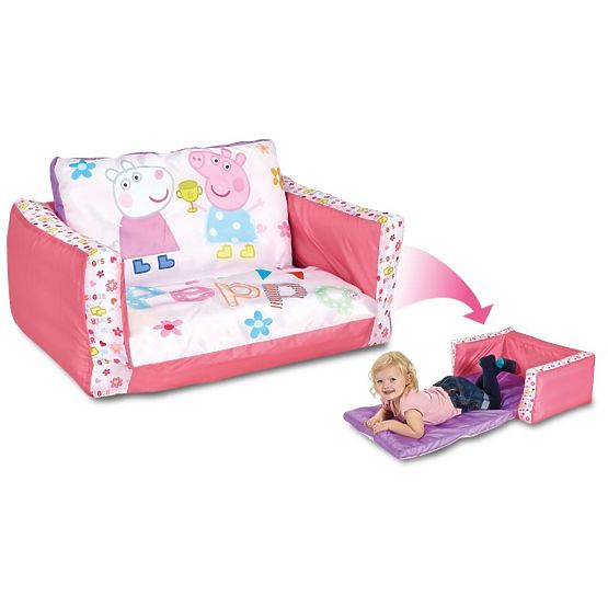 Dziecięca rozkładana sofa 2w1 Świnka Peppa