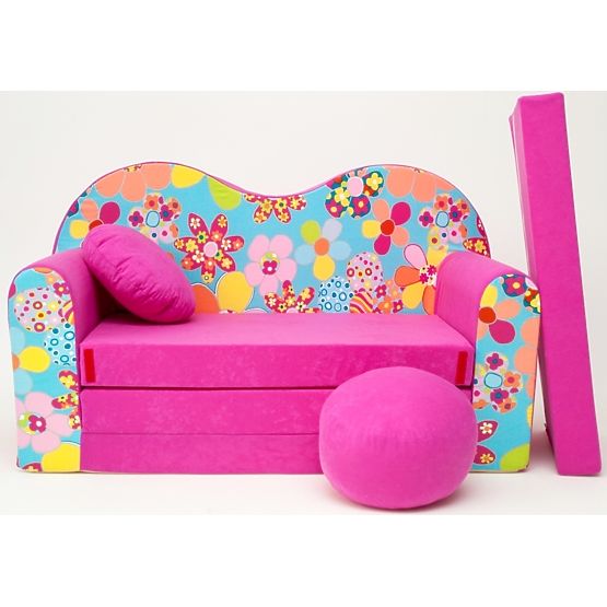Sofa dla dzieci Kolorowe kwiaty