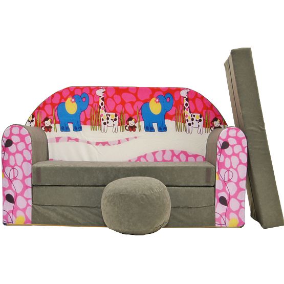 Sofa dla dzieci Kolorowe safari