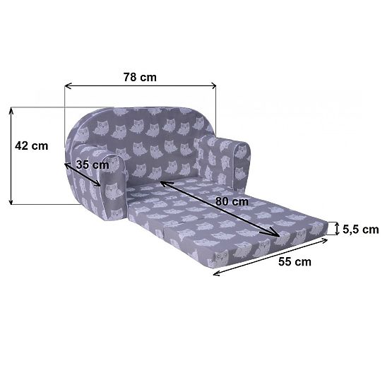 Sofa dziecięca - Kosmiczne Dinozaury