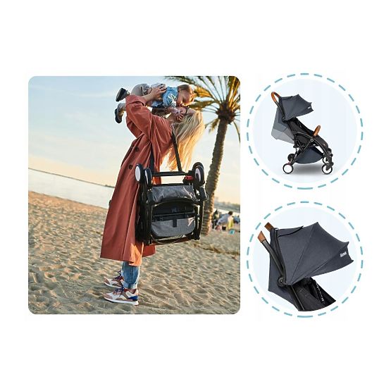 Sportowe wózek LIONELO Julia - siwy