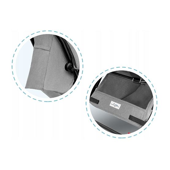 Sportowe wózek LIONELO Julia - siwy