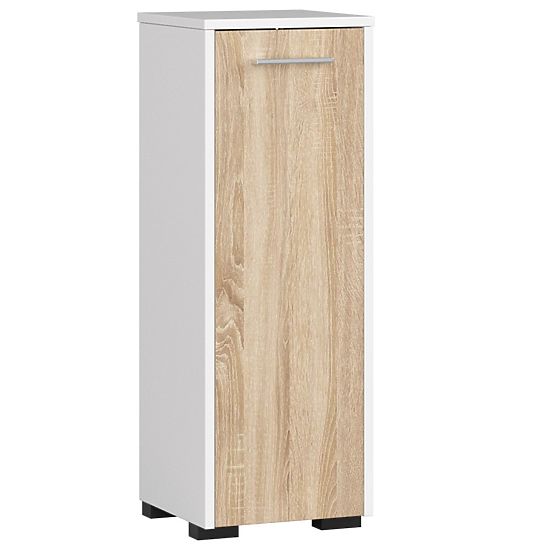 STOJĄCA SZAFKA ŁAZIENKOWA FIN S30 1D BIAŁA / SONOMA