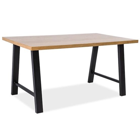 Stół do jadalni ABRAMO 150x90 oak / czarny
