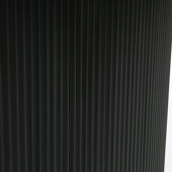 Stół jadalniany Maurizio 180 cm, czarny, żłobiony