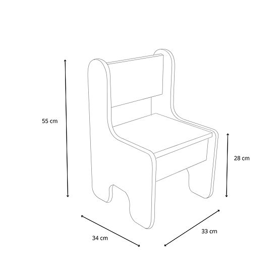 stolik dziecięcy Timi + krzesełko kolor biały